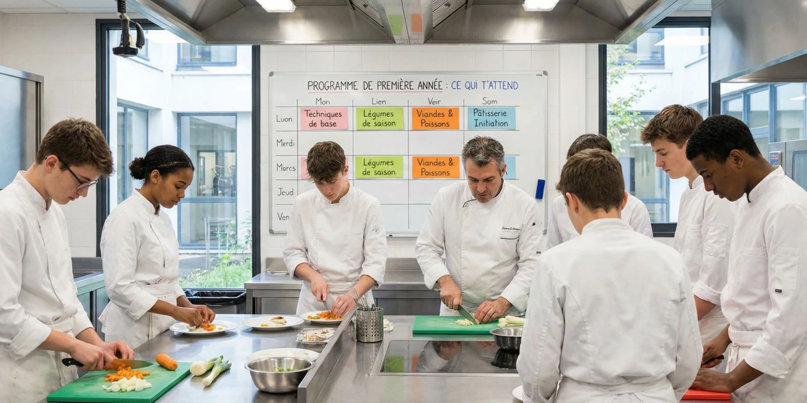Programme Bac Pro Cuisine : Matières, Ateliers et Emploi du Temps de 1ère Année